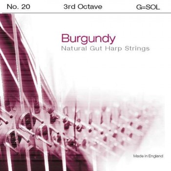 Bow Brand Burgundy Pedal Gut - 3rd Octave G